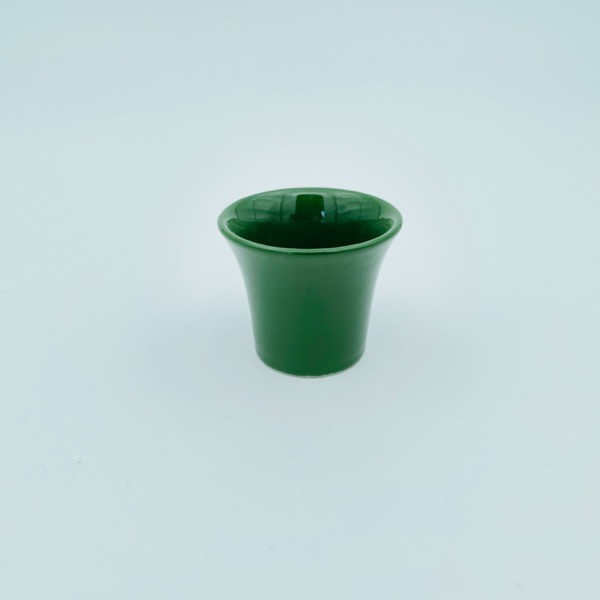 Retro äggkopp - grön keramik