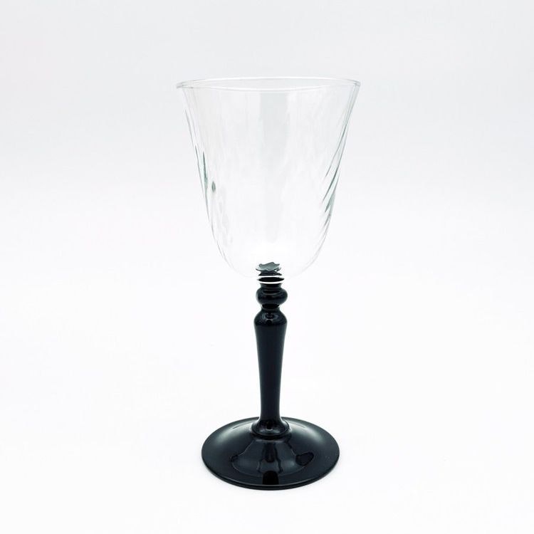 Vinglas vitt vin  - svart fot, Luminarc, Frankrike