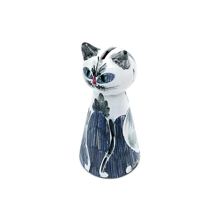 Katt i keramik / Sparkatt - Ewy, Alingsås keramik