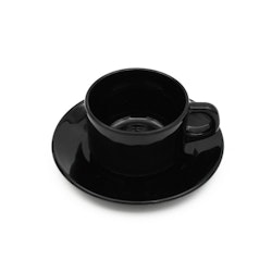 Svarta kaffekoppar - Arcoroc, Frankrike