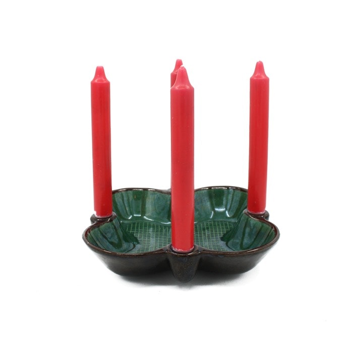 Ljusfat / adventsljusstake - Grönt, Gabriel keramik - Vintrotastic | Retro  & Vintage Inredning i butik och på nätet