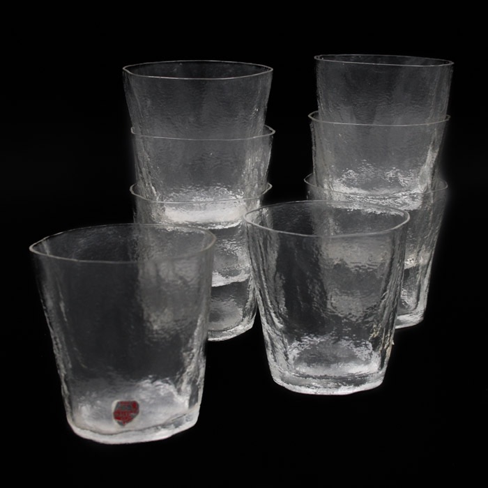 Mindre handblåsta dricksglas - Målerås glasbruk