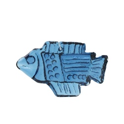 Fönstersmycke - blå fisk