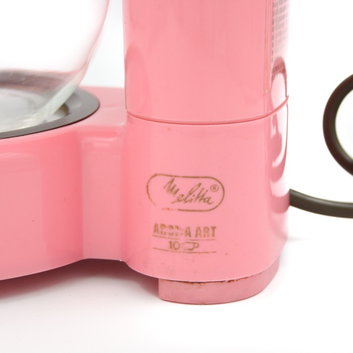 Kaffebryggare - Flamingo Pink, Melitta aroma art, 80-tal