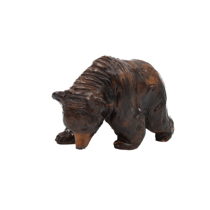 Stor grizzlybjörn, keramik - signerad H.T