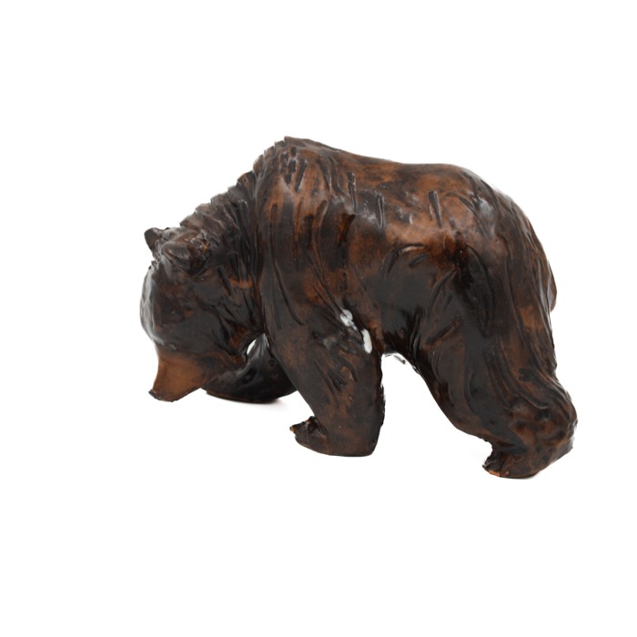Stor grizzlybjörn, keramik - signerad H.T