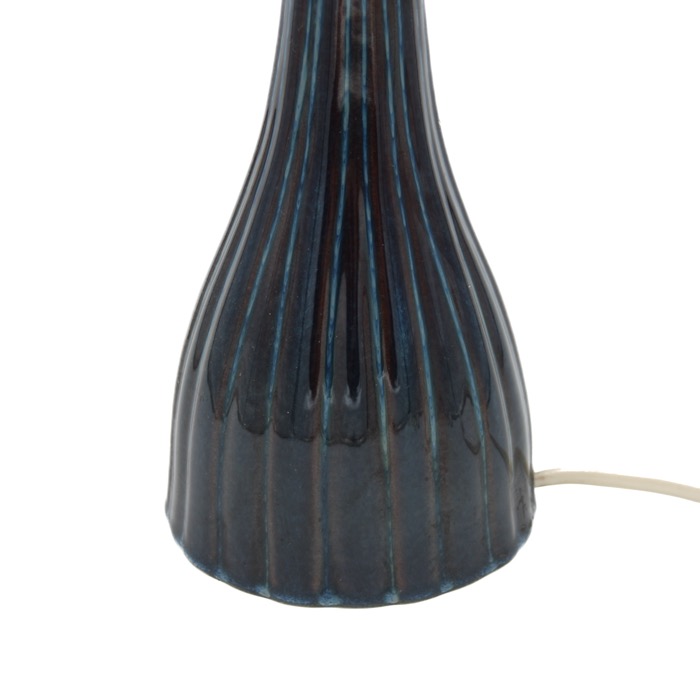 Blå bordslampa i keramik - Söholm, Danmark