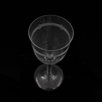 Dessertvinsglas på fot - kristallglas