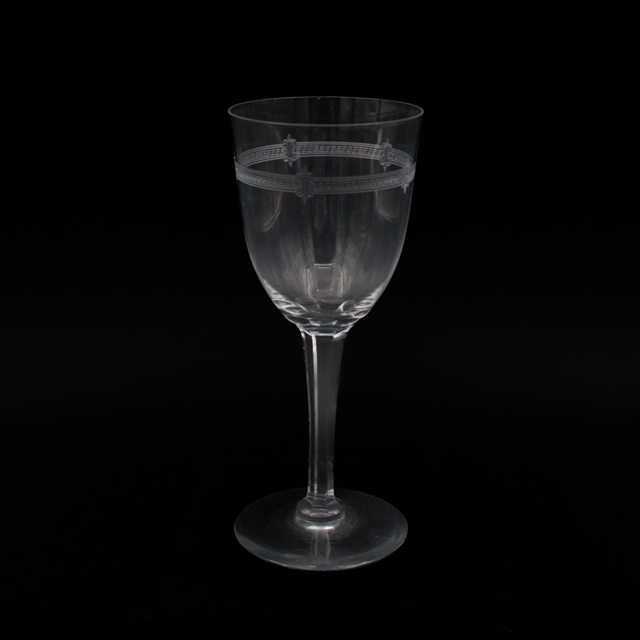 Dessertvinsglas på fot - kristallglas
