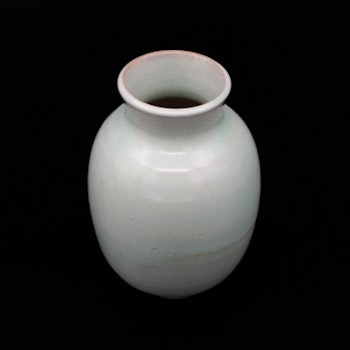 Celadongrön blomvas i keramik