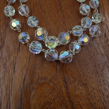 Vintage halsband, glasstenar