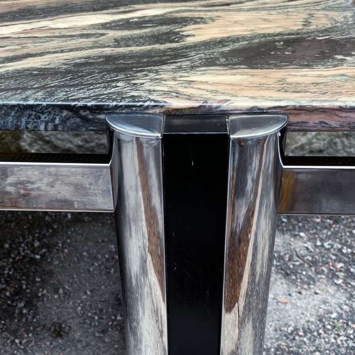 Soffbord med marmorskiva - 70-tal