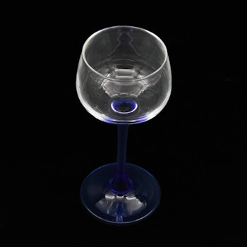 Vitvinsglas, Cobalt, blå fot - Luminarc, Frankrike