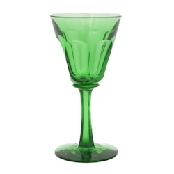 Grönt vinglas, pressglas