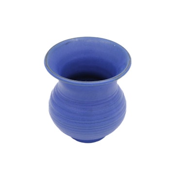 Blå keramikvas
