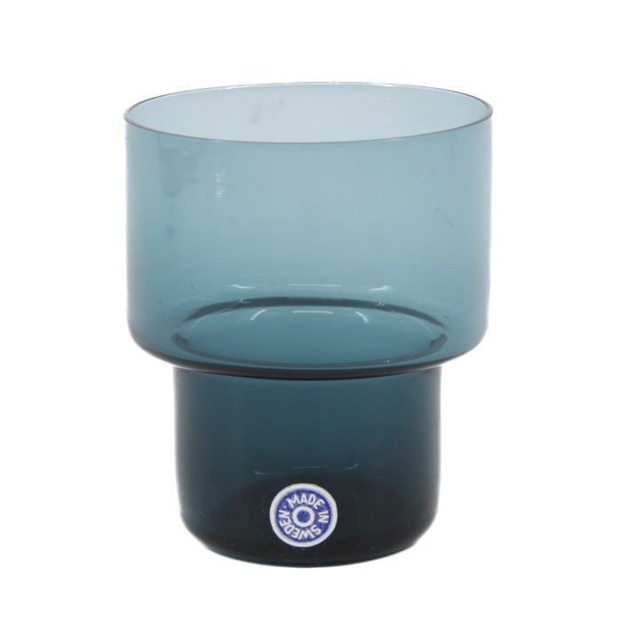 Selterglas, blå - Åseda Glasbruk