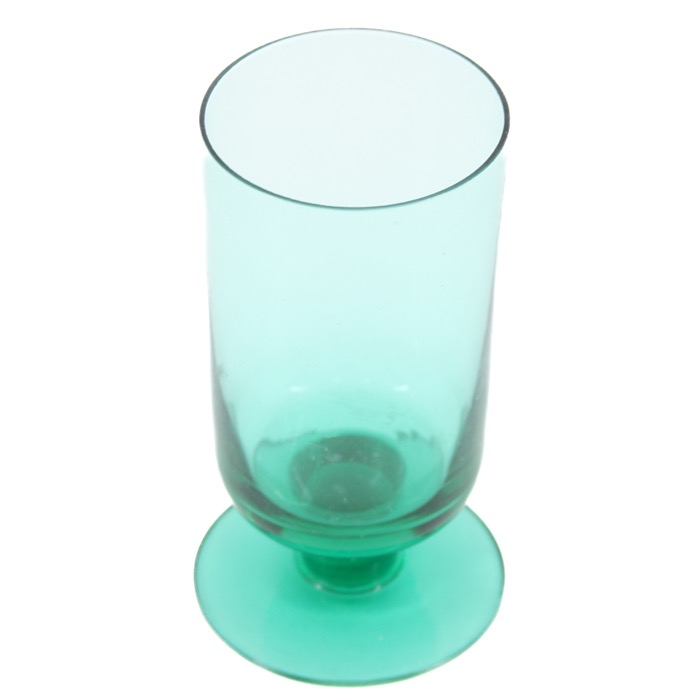 Snapsglas - grönt glas