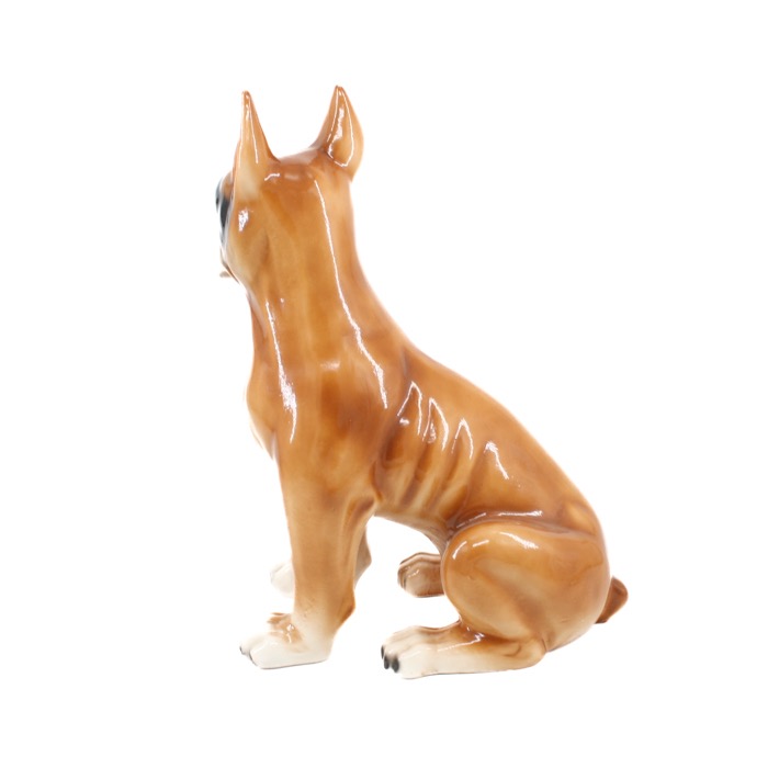 Vintage Boxer - Porslinshund