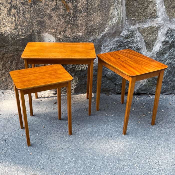 Satsbord - Tre delar, teak