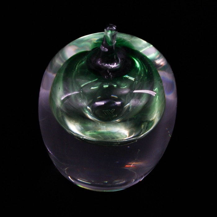 Glasäpple - signerat Hanne Dreutler, Studio Åhus