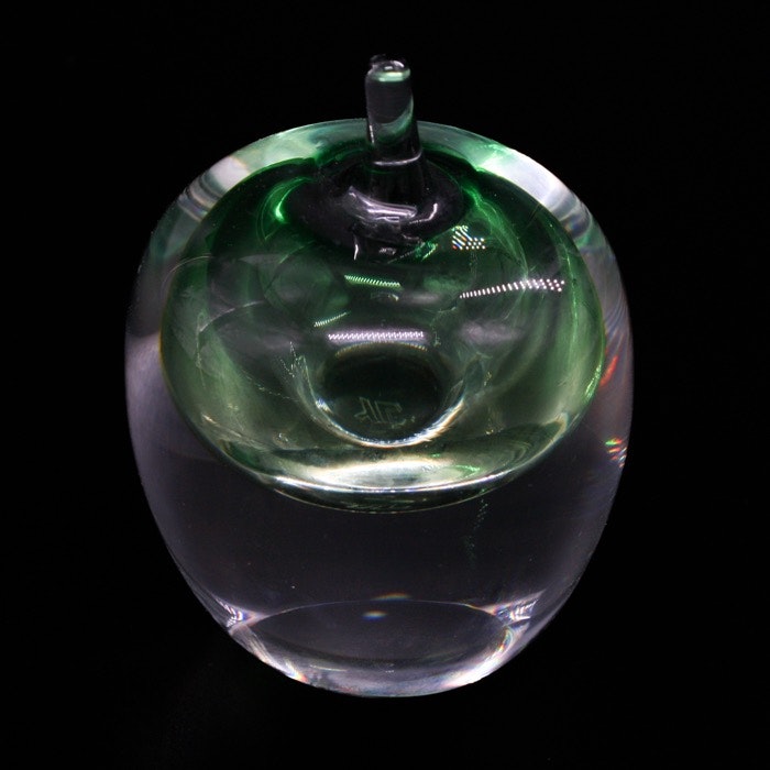 Glasäpple - signerat Hanne Dreutler, Studio Åhus