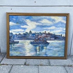 Oljemålning - Stockholmsmotiv, Göthe 1937