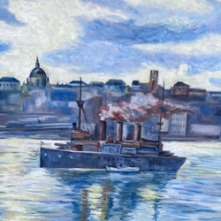 Oljemålning - Stockholmsmotiv, Göthe 1937