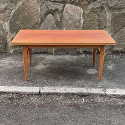 Soffbord till matbord - utfällbart - Teak