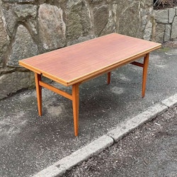 Soffbord till matbord - utfällbart - Teak