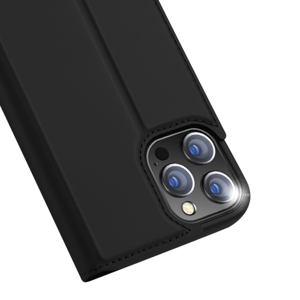 iPhone 13 Pro Max - DUX DUCIS® Ultra Slim Läder Fodral Svart