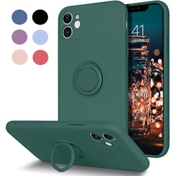iPhone 11 - Silikonskal med Magnetisk Ring Välj Färg