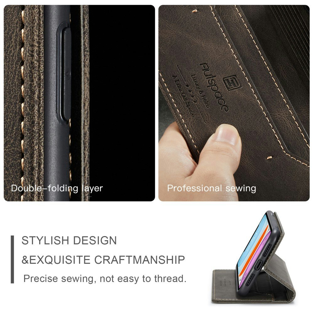 iPhone 11 - Fodral Premium RFID Skyddat Brun