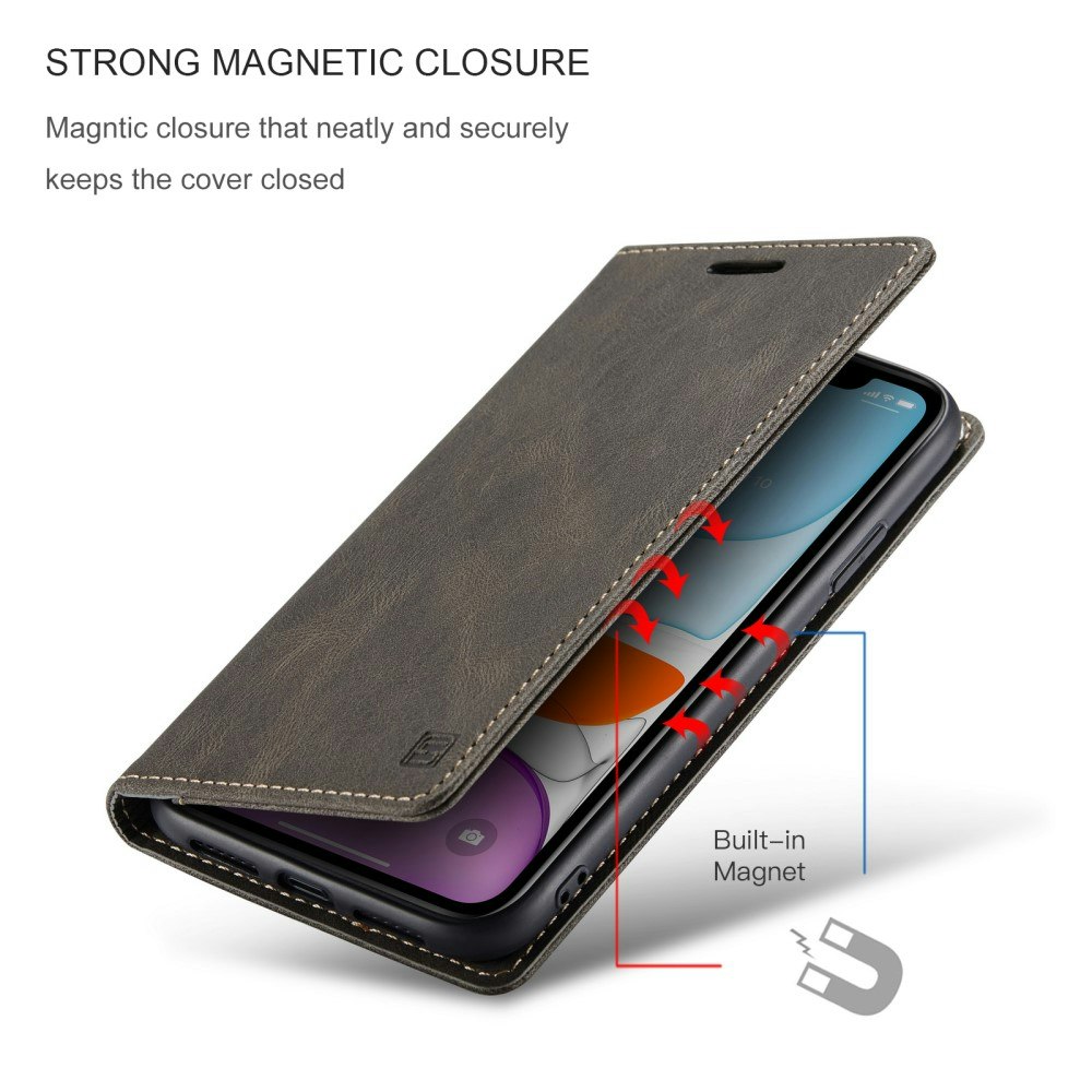iPhone 11 - Fodral Premium RFID Skyddat Brun