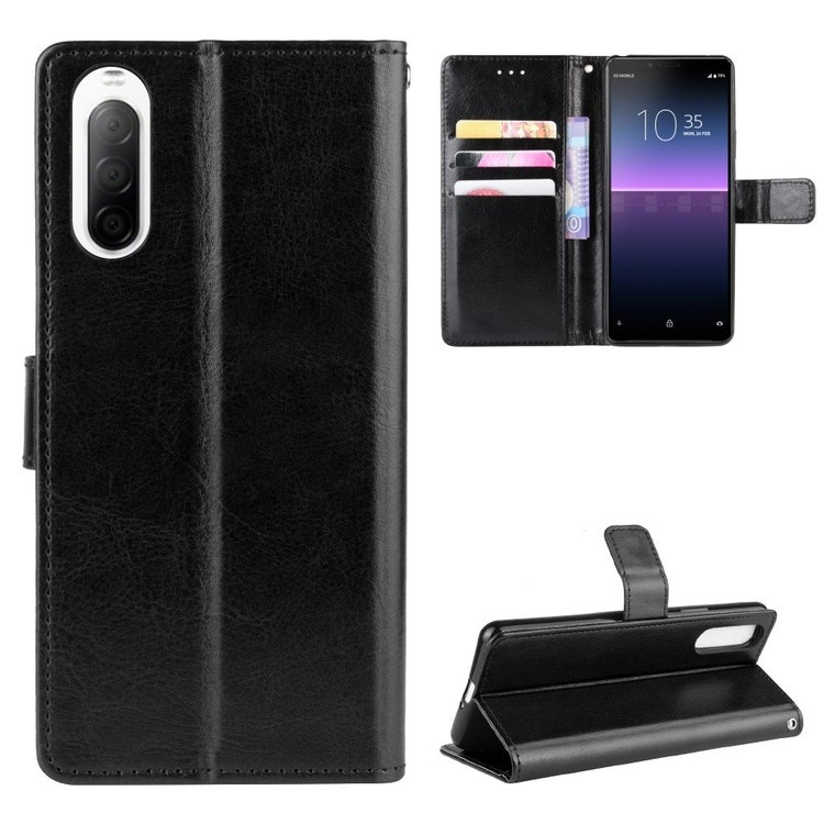Läderfodral Sony Xperia 10 II Svart