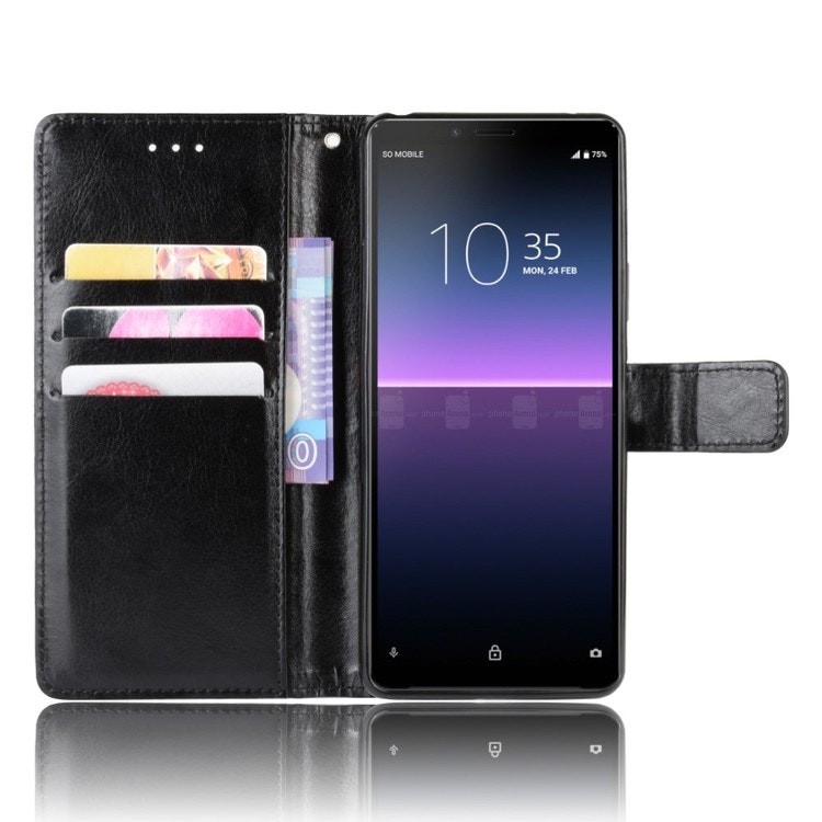 Läderfodral Sony Xperia 10 II Svart
