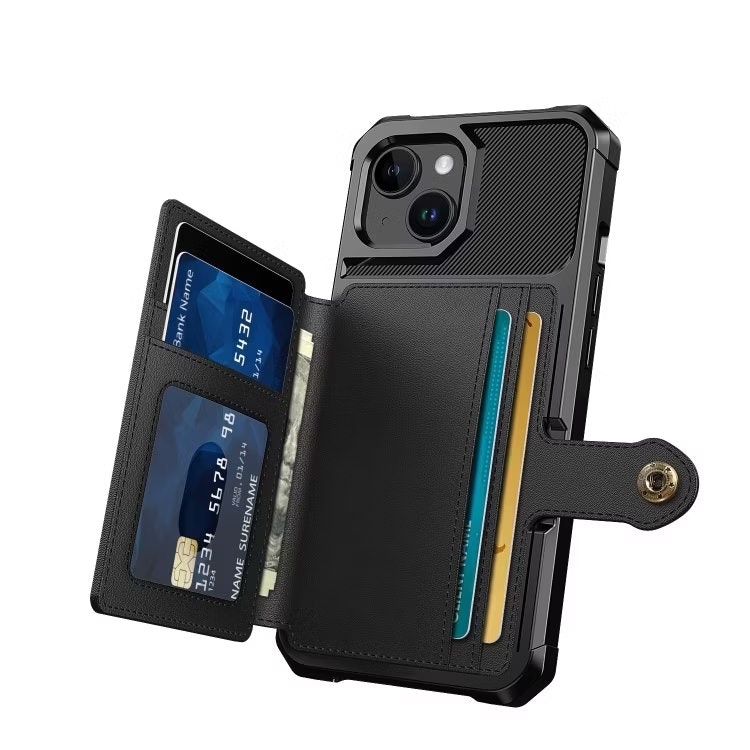 iPhone 14 - Skal Premium med Plånbok RFID Svart