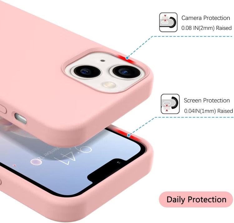 iPhone 11 - Gummibelagt Stöttåligt Silikon Skal Rosa