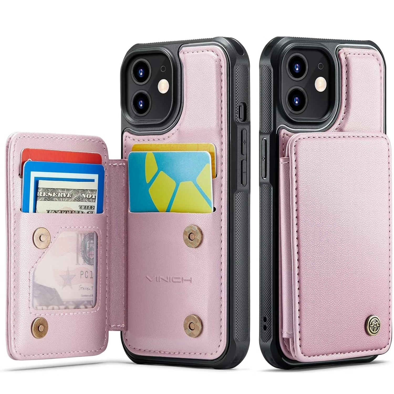 iPhone 11 - Gummibelagt Stöttåligt Silikon Skal Rosa