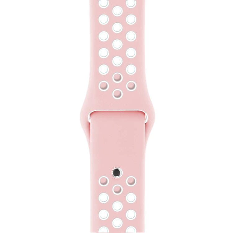 Silikon Armband Apple Watch 38/40/41 mm Silikonarmband Rosa/Vit
