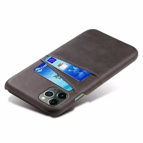 iPhone 12/12 Pro - Skal 2-FACK Korthållare Svart