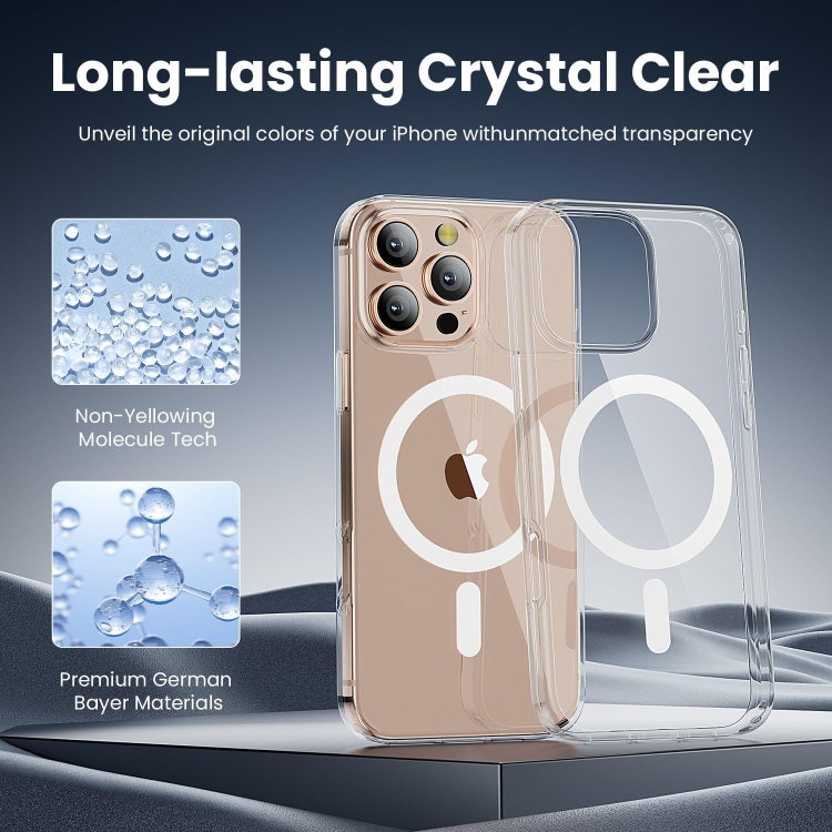 iPhone 16 Pro - Skal MagSafe Stötdämpande Transparent