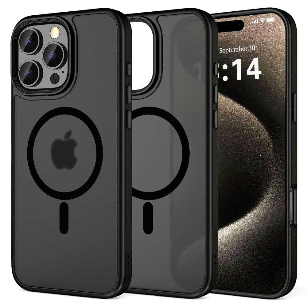 iPhone 16 Pro Max - Skal MagSafe MagMat Frostad Matt Svart
