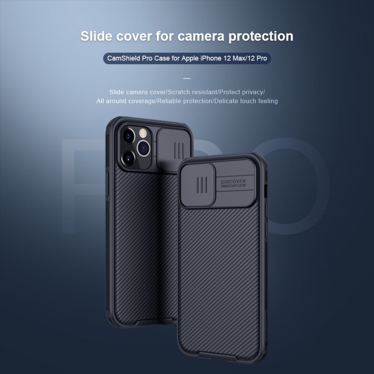 iPhone 12/12 Pro - Nillkin CamShield Skal Blå