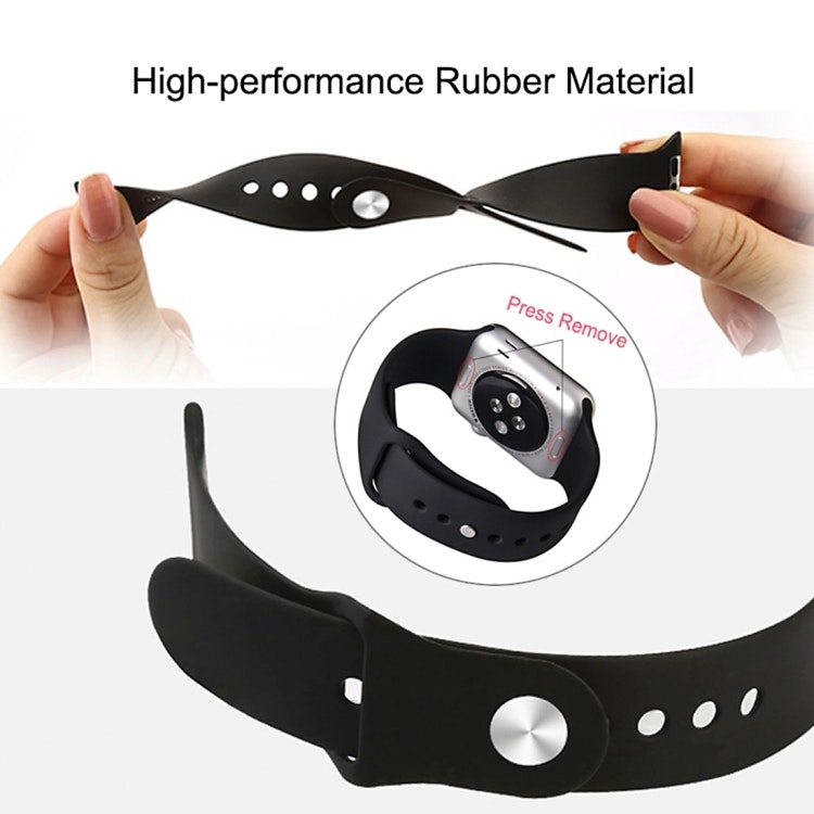 Premium Silikon Armband Apple Watch 42/44/45 mm Välj Färg