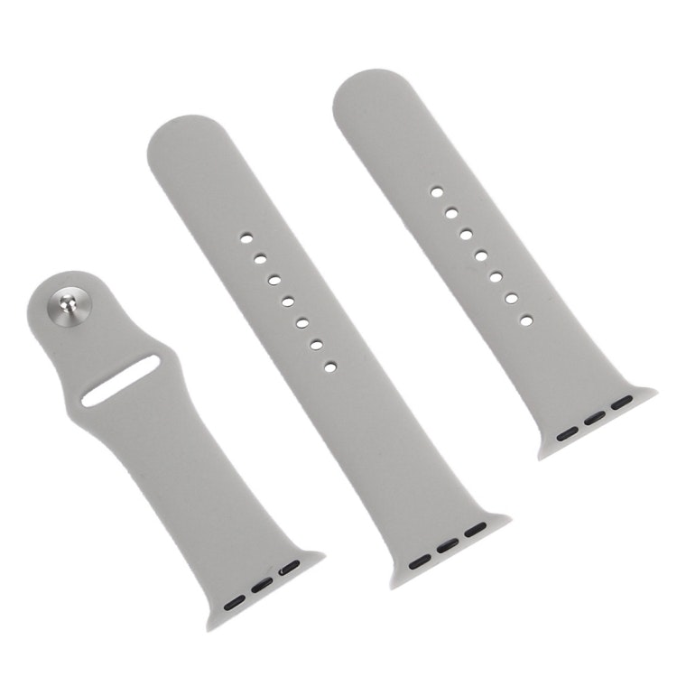 Silikon Armband Apple Watch 38/40/41 mm Silikonarmband Grå