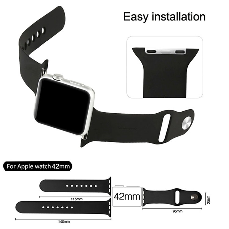 Silikon Armband Apple Watch 38/40 mm Silikonarmband Blå