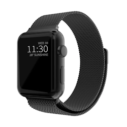 Armband Milanese Loop Apple Watch 42/44/45 mm Svart