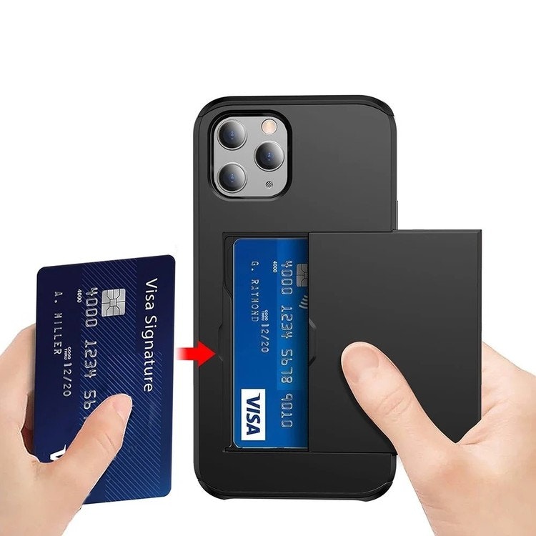 iPhone 13 Pro Max Stöttåligt Skal med kortfack Extra förstärkt Välj Färg