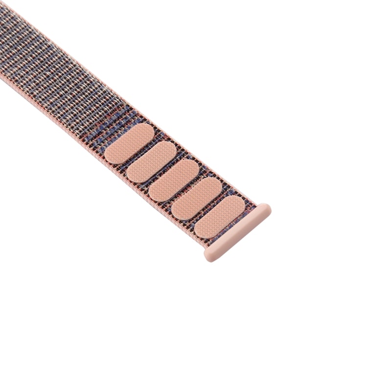 Nylon Armband Apple Watch 42/44/45 mm Sportloop Kardborreband Rosa