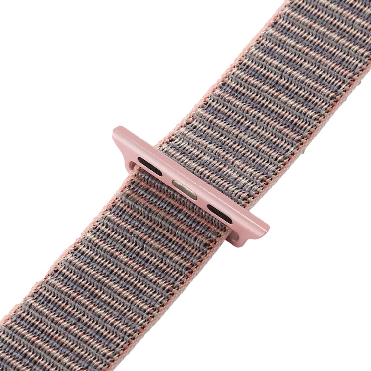 Nylon Armband Apple Watch 42/44/45 mm Sportloop Kardborreband Rosa